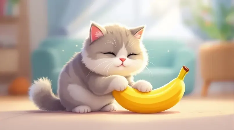 猫主子与香蕉的日常 - 番茄视频